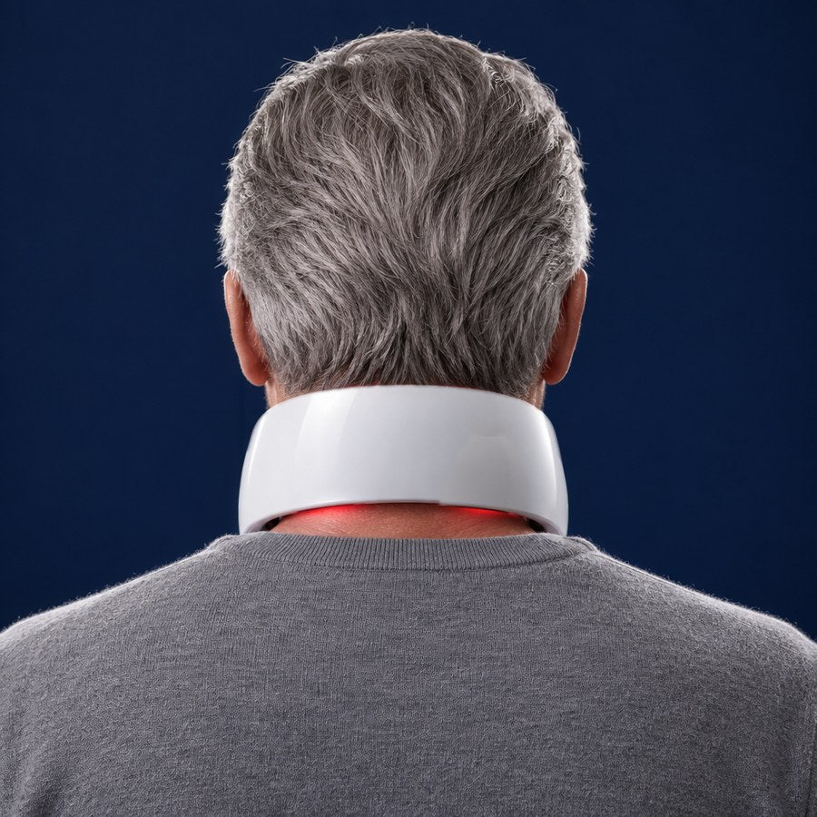 Man wearing Dr. Nape Pro, seen from behind